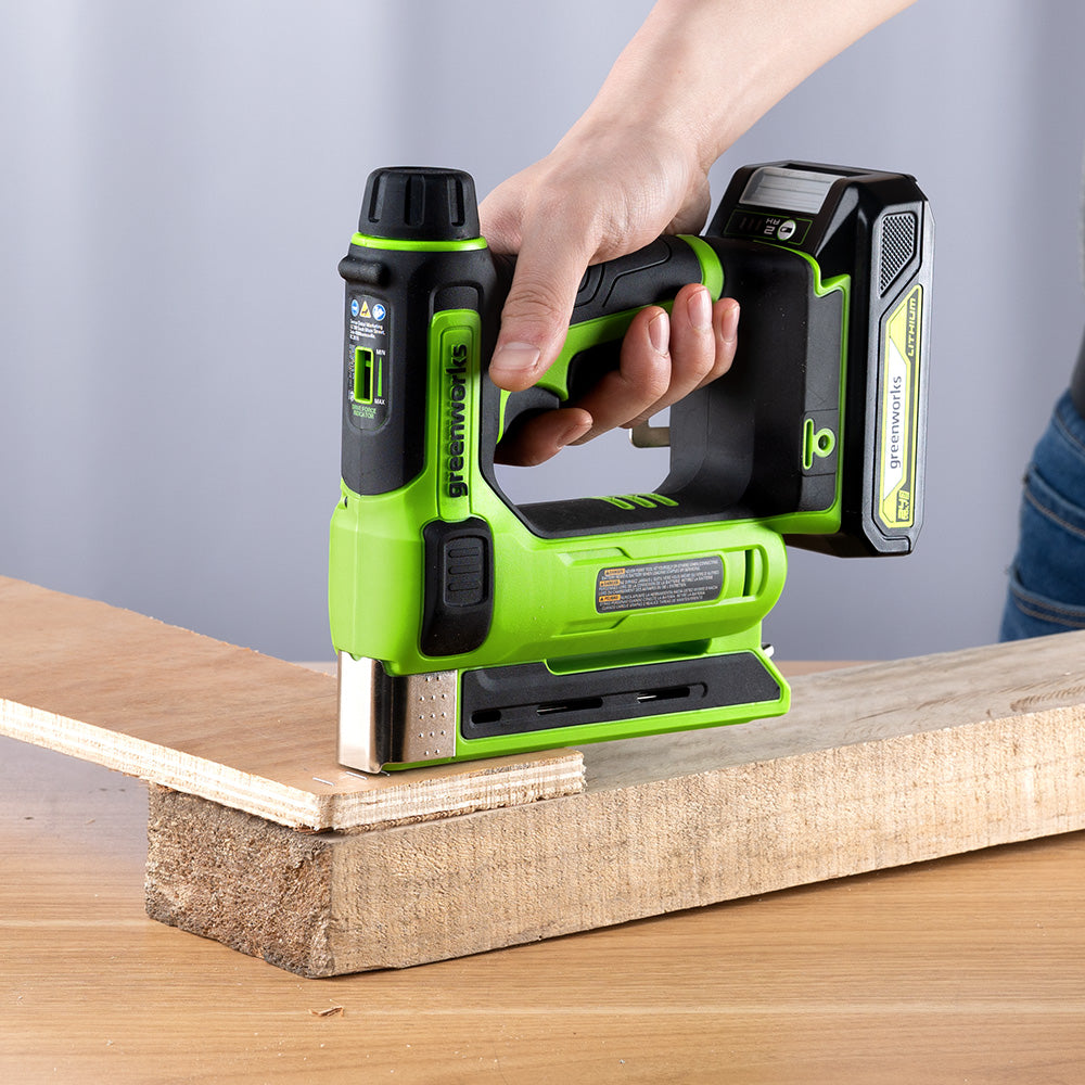 greenworks-powerall-24v-set-trapano-avvitatore-35nm-cucitrice-con-batteria-2ah-e image 6