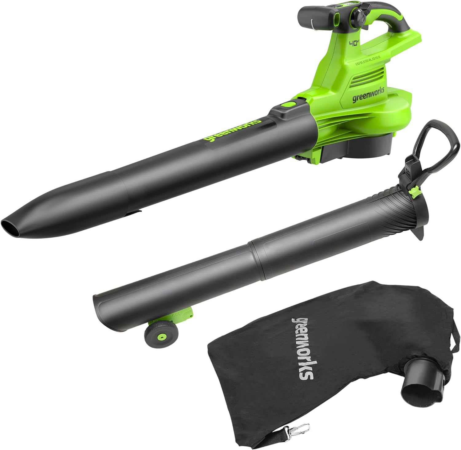 greenworks-gd40bvii-soffiatore-aspiratore-40v-370-km-h-solo-corpo image 2
