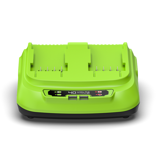 greenworks-caricatore-rapido-doppio-40v-8a-con-due-slot image 5