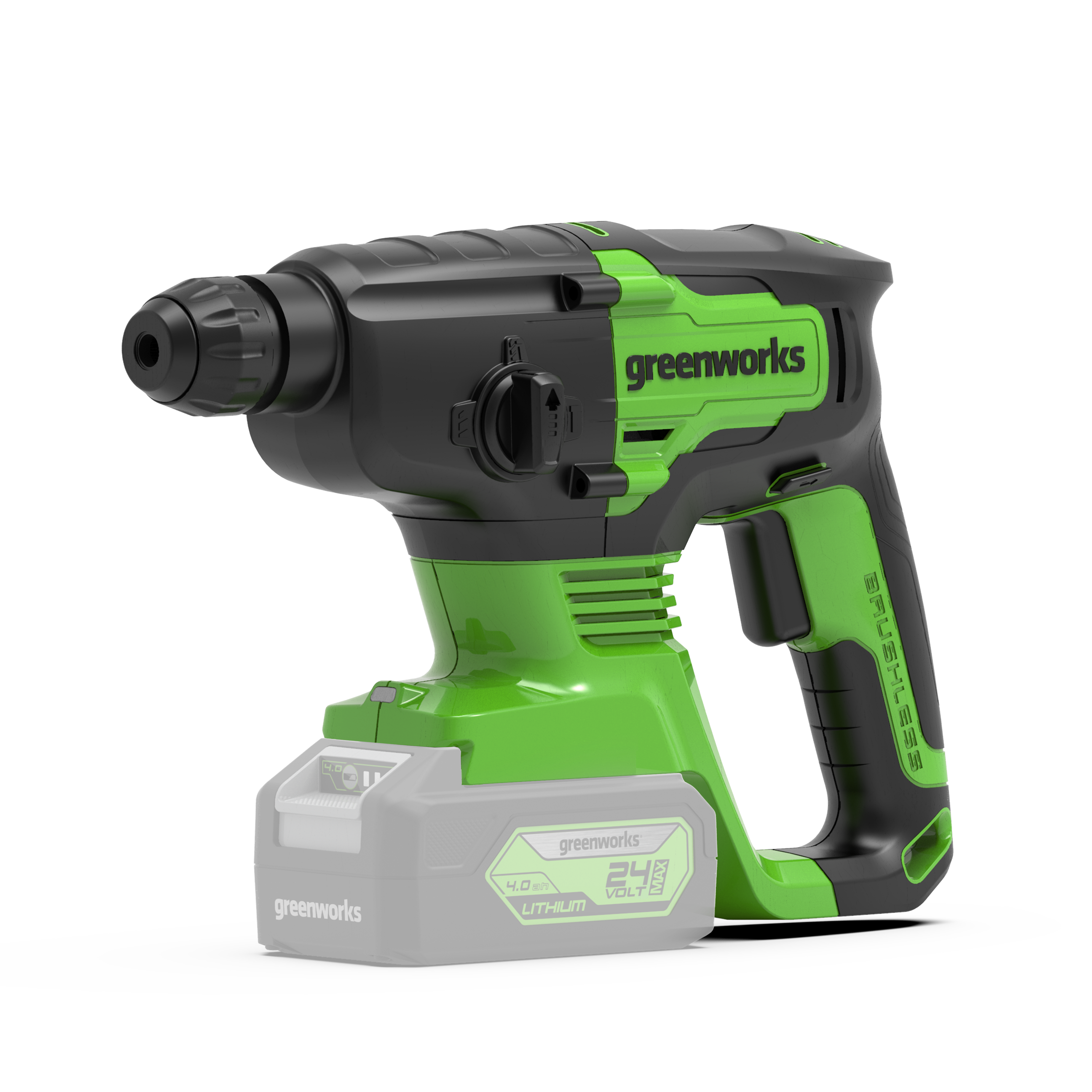 greenworks-powerall-24v-martello-perforatore-2j-sds-solo-corpo-macchina image 1