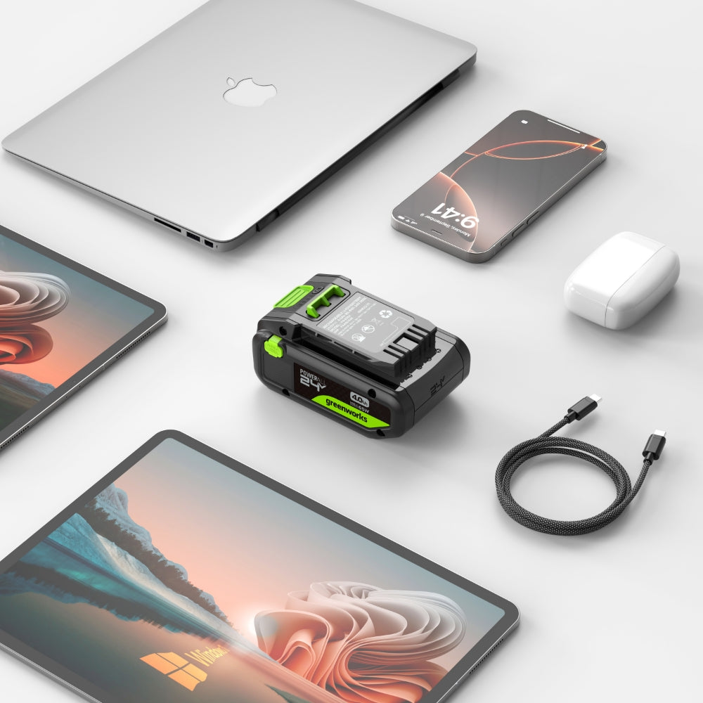 greenworks-powerall-24v-batteria-4ah-usb-c-high-power-pa400x image 8