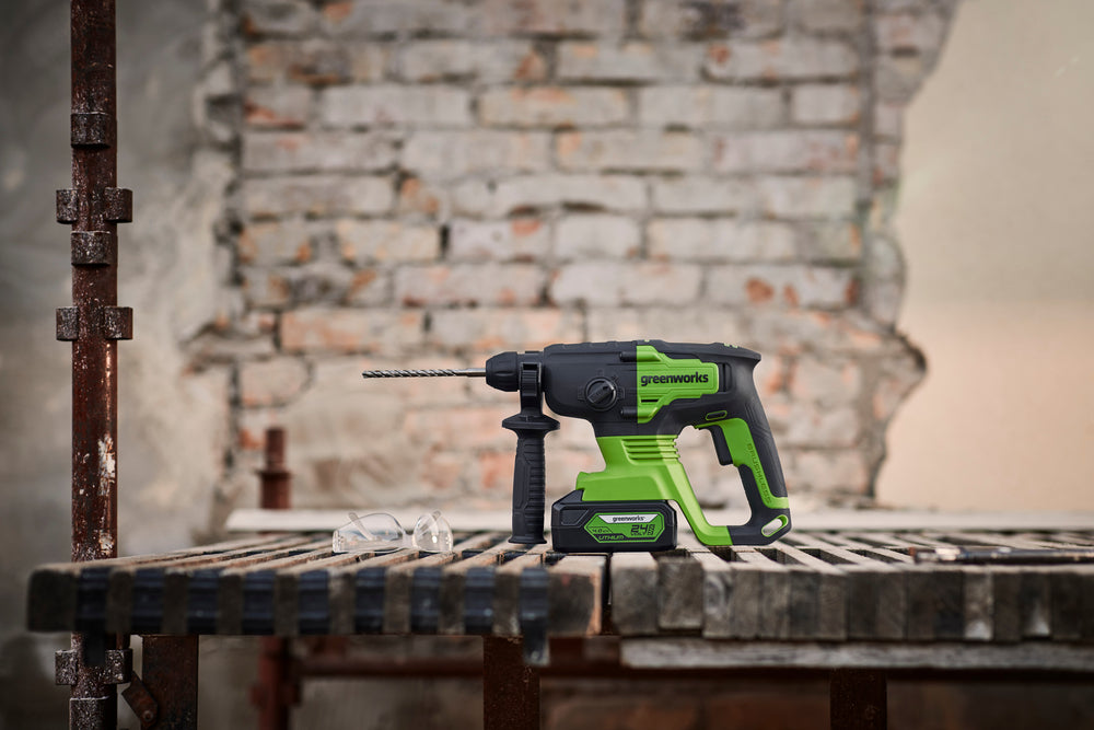 greenworks-powerall-24v-martello-perforatore-sds-2j-con-batteria-4ah image 4