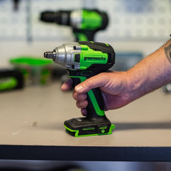 greenworks-powerall-24v-kit-cambio-gomme-cric-avvitatore-400nm-con-batteria-2ah image 7