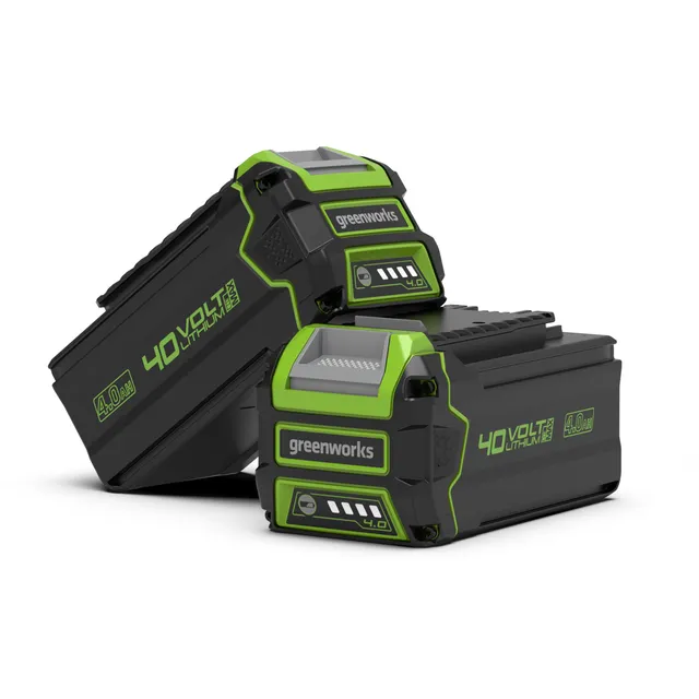 greenworks-40v-twinset-2x-batterie-4ah-al-litio image 1