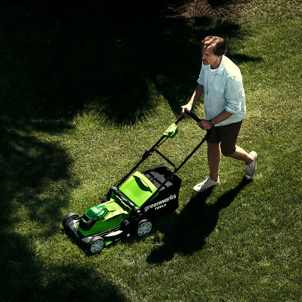 greenworks-set-rasaerba-40v-41cm-soffiatore-aspiratore-280-km-h-con-2-batterie-2 image 4