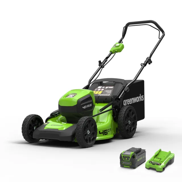 greenworks-40v-gd40lm46hpk4-tosaerba-46-cm-con-batteria-4ah image 1