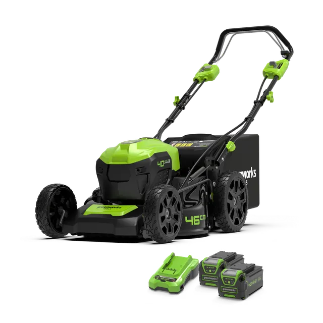 greenworks-40v-tagliaerba-semovente-46cm-gd40lm46spk4x-con-2-batterie-4ah image 1