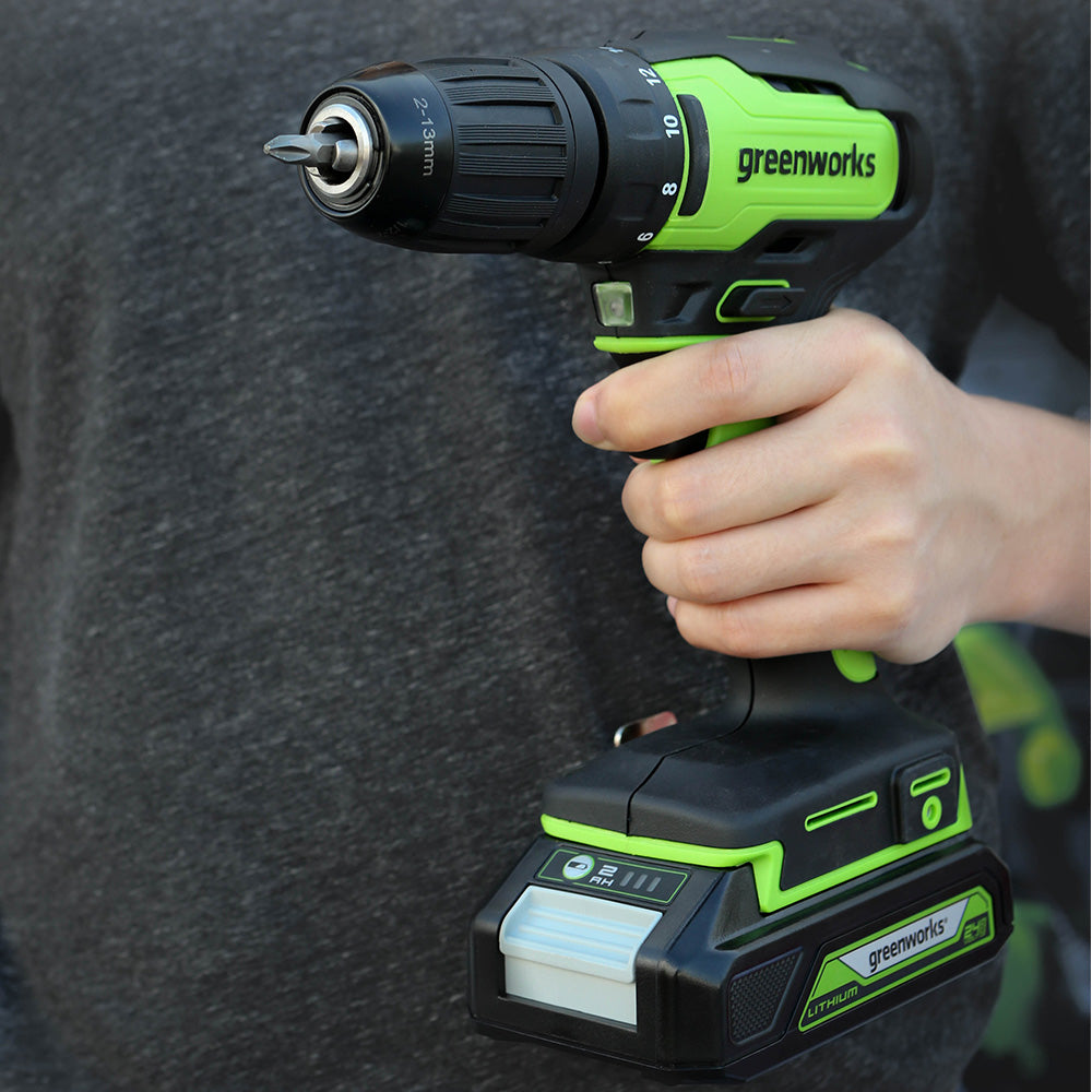 greenworks-powerall-24v-set-trapano-seghetto-alternativo-lucidatrice-con-batteri image 6