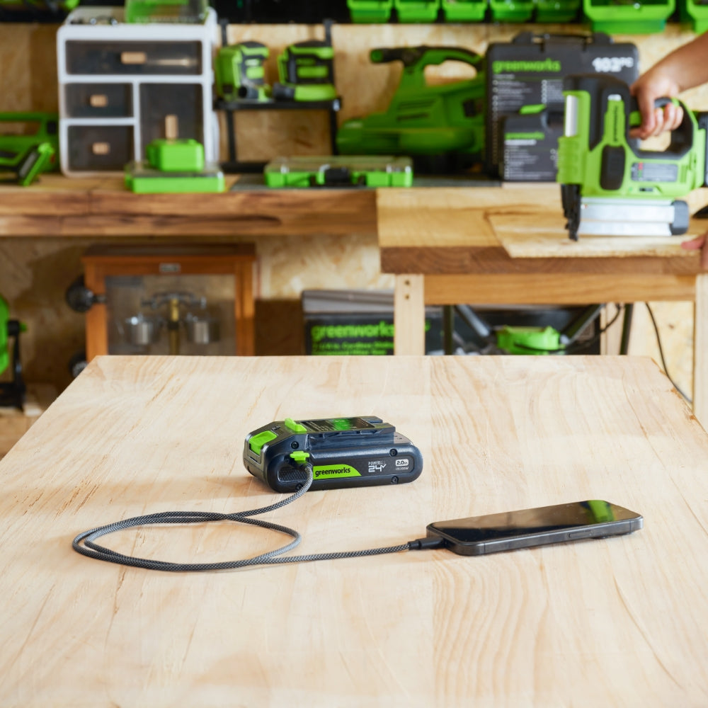 greenworks-powerall-24v-batteria-2ah-usb-c-confezione-da-2 image 7