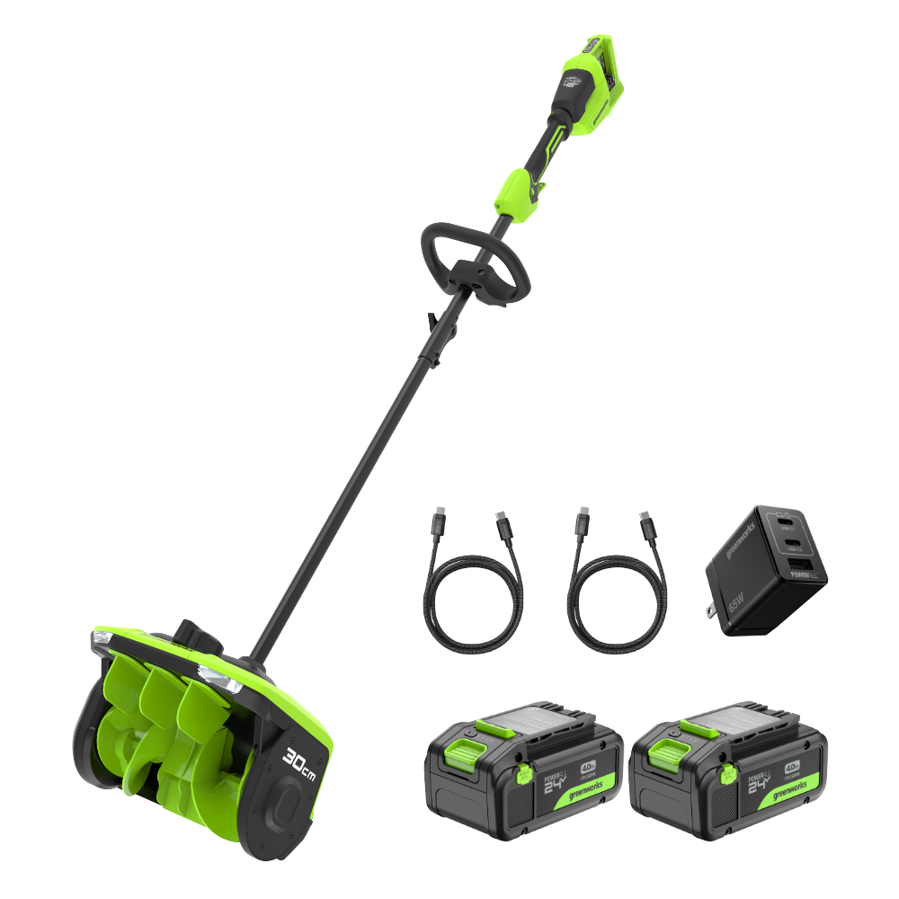 greenworks-powerall-48v-pala-spazzaneve-a-batteria-30cm-ss3002 image 1