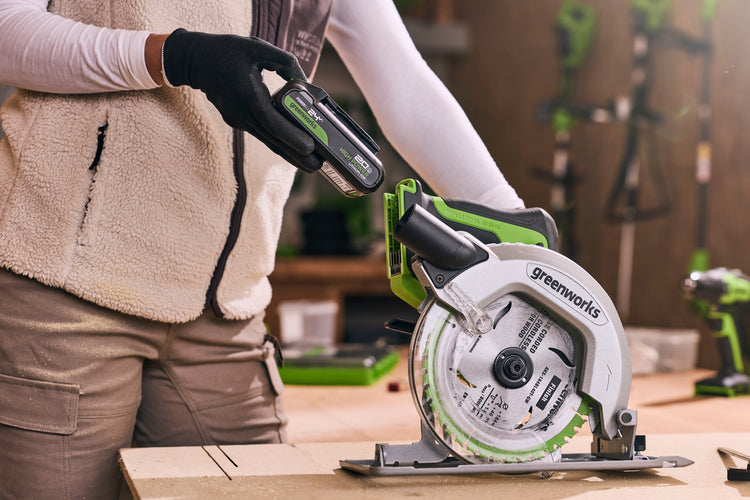 greenworks-powerall-24v-sega-circolare-165-mm-con-batteria-4ah image 3
