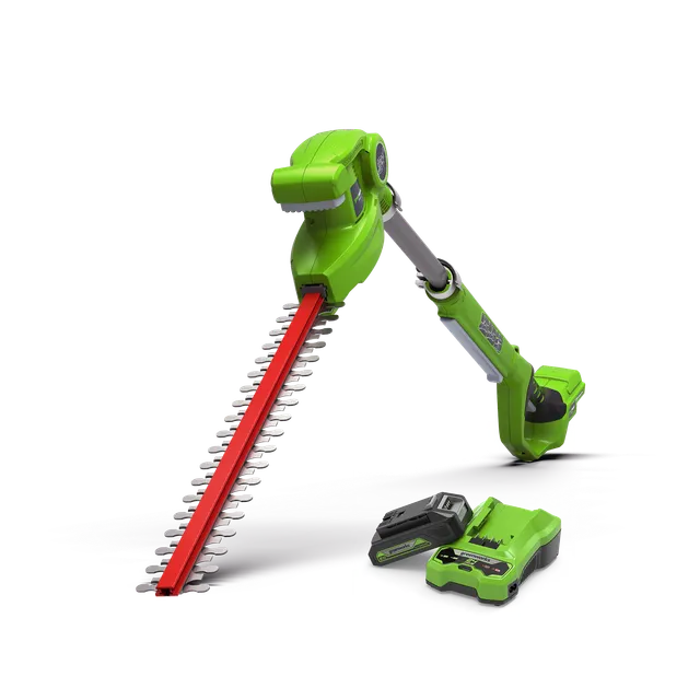 greenworks-24v-tagliasiepi-telescopico-51-cm-g24ph51k2-con-batteria-2ah image 1
