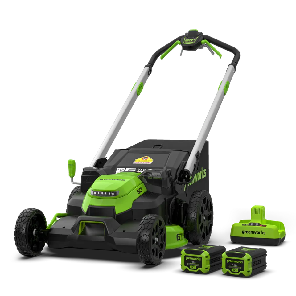 greenworks-gd60lm61k4x-tosaerba-60v-61cm-semovente-con-2-batterie-4ah image 1