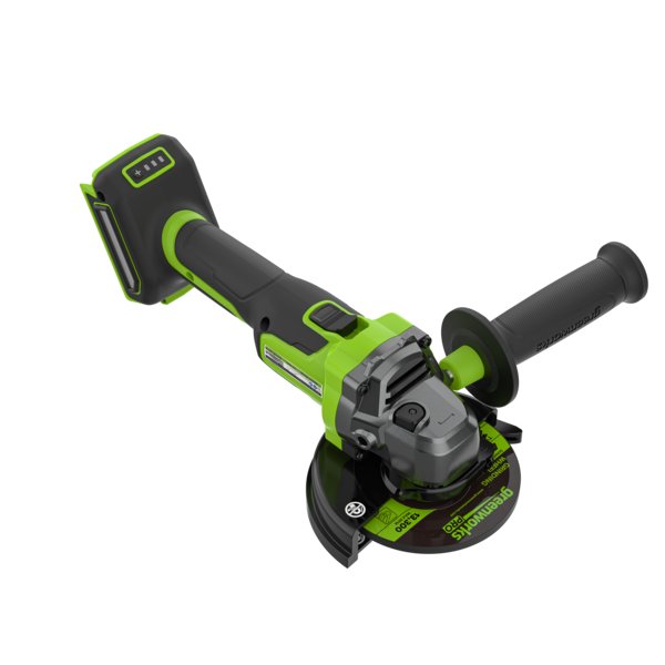greenworks-powerall-24v-pro-smerigliatrice-angolare-125-mm-con-batteria-4ah image 2
