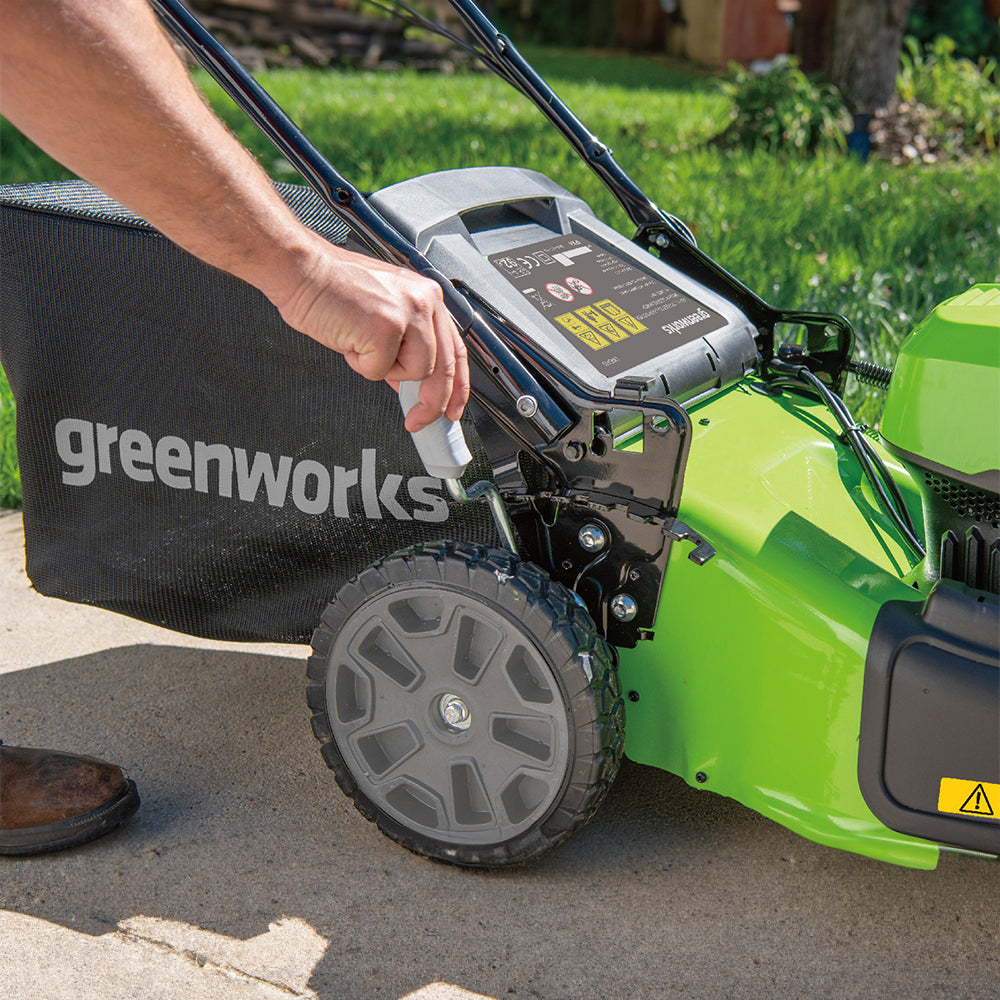 greenworks-gd24x2lm46sp-tosaerba-semovente-48v-2x24v-46cm-con-2-batterie-4ah image 7