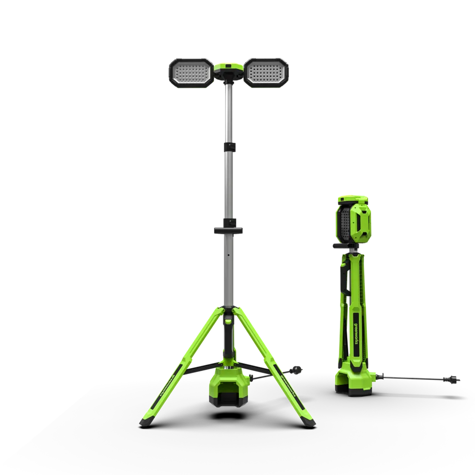 greenworks-powerall-24v-lampada-da-lavoro-con-treppiede-solo-corpo image 1
