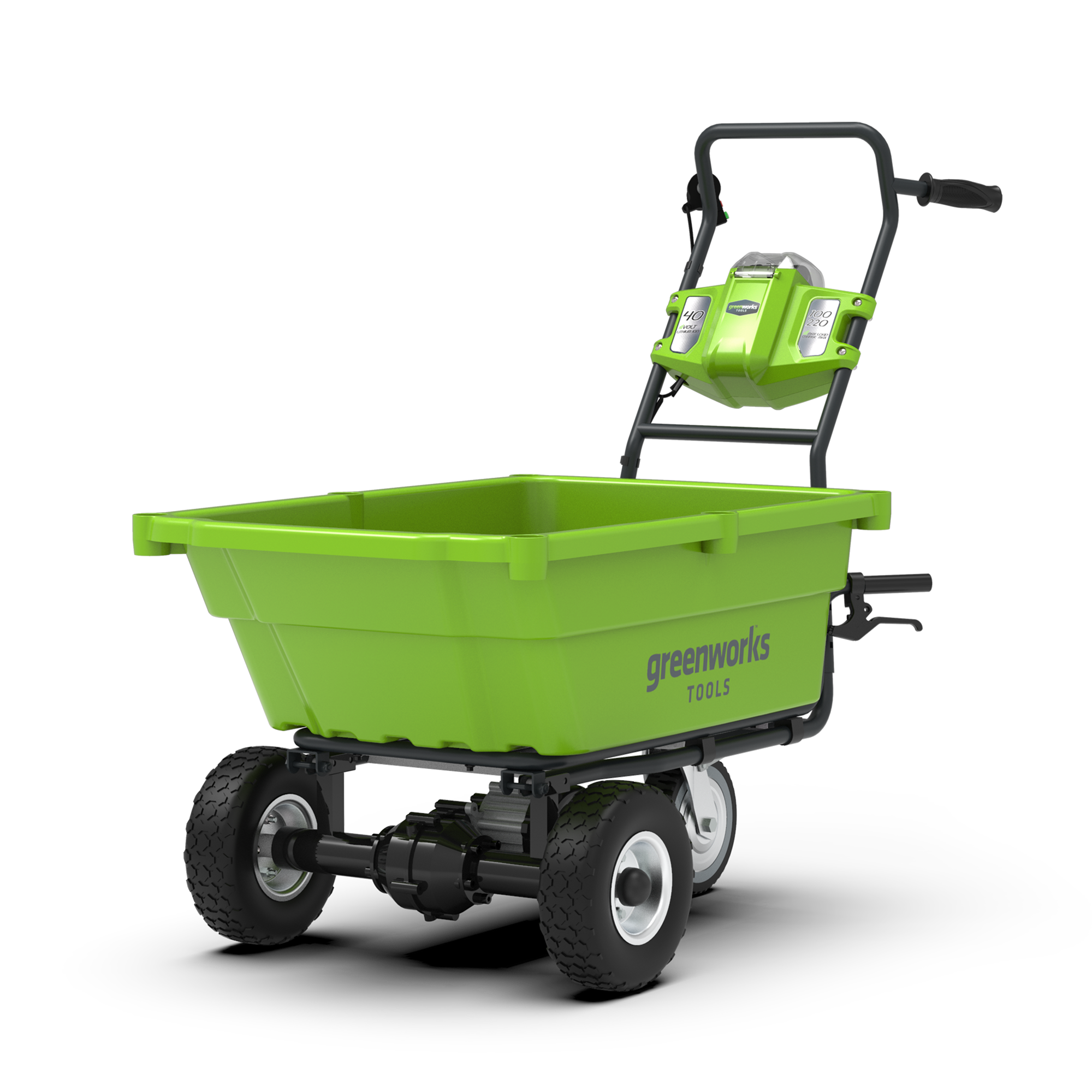 greenworks-40v-carrello-da-giardino-100kg-g40gc-solo-corpo image 2