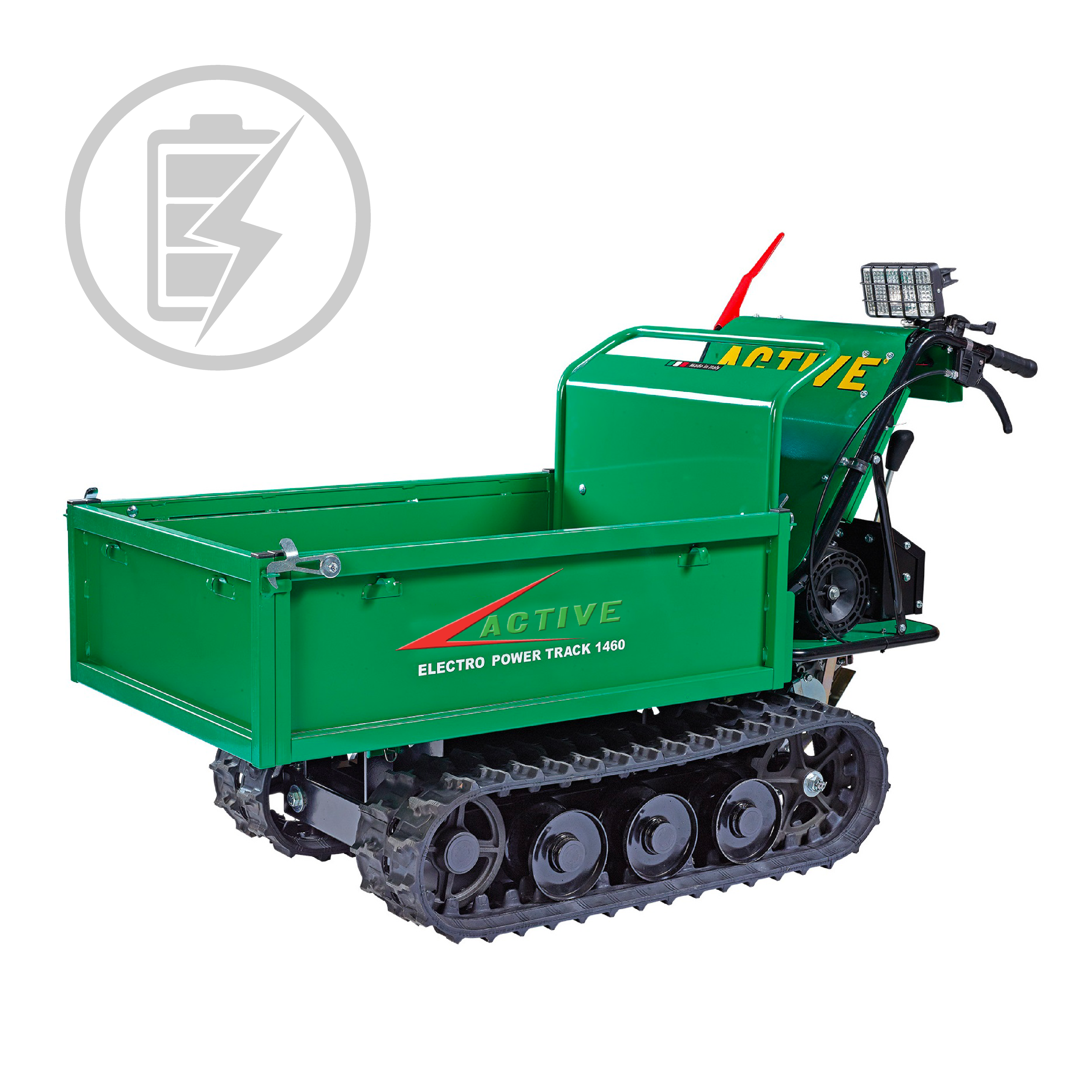 active-1460-elettro-motocarriola-elettrica-cingolata-a-batteria image 1