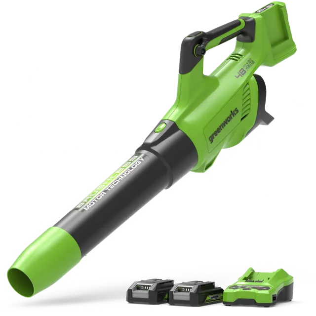 greenworks-powerall-48v-24v-x-2-soffiatore-foglie-217-km-h-con-2x-batterie-2ah image 1