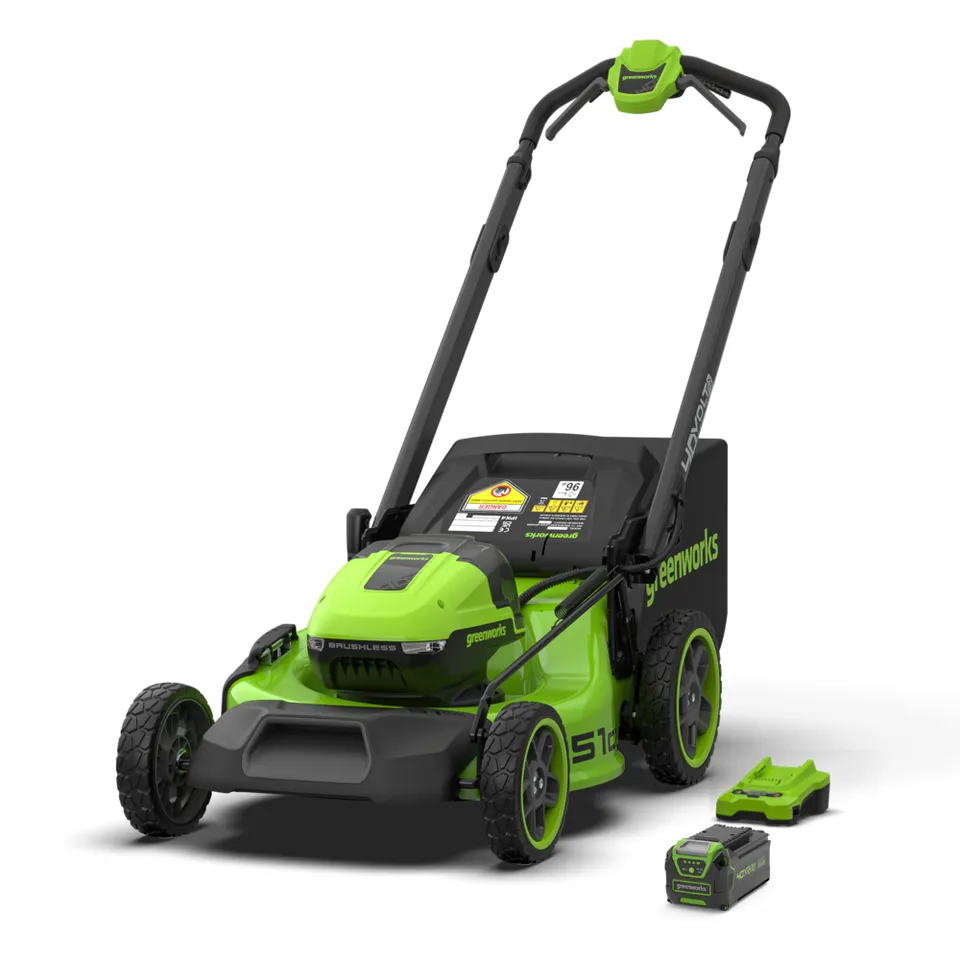 greenworks-lm5104s-rasaerba-semovente-40v-51cm-gen-ii-con-batteria-5ah image 1