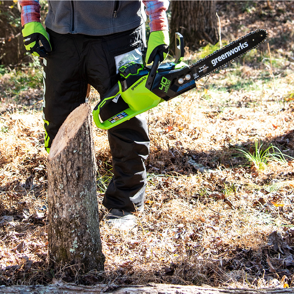 greenworks-40v-motosega-35cm-gd40cs15k2x-con-2x-batterie-2ah image 4