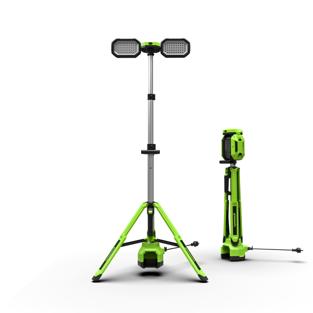 greenworks-powerall-24v-lampada-da-lavoro-con-treppiede-solo-corpo image 2