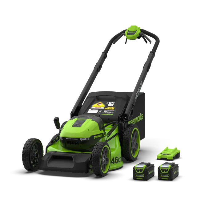 greenworks-lm4604s-40v-tagliaerba-semovente-46cm-gen-ii-con-2x-batterie-4ah image 1
