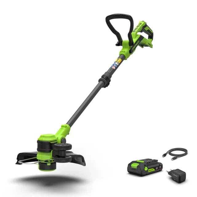 greenworks-st3002-tagliabordi-24v-30-cm-gen-ii-batteria-2ah-usb-c image 1