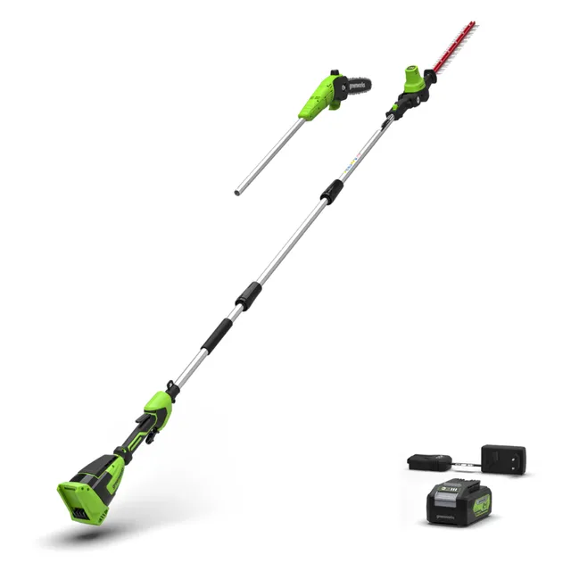 greenworks-ckph321-powerall-24v-potatore-2-in-1-motosega-e-tagliasiepi-con-batte image 1