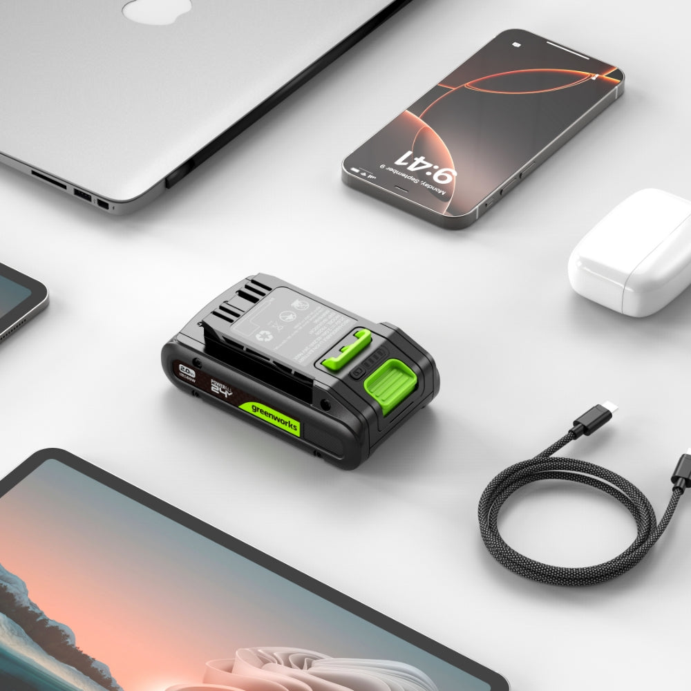 greenworks-powerall-24v-batteria-2ah-usb-c-confezione-da-2 image 5