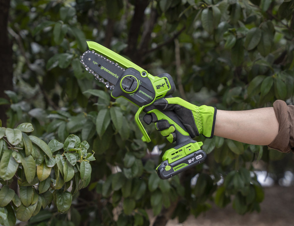 greenworks-powerall-mini-motosega-24v-10cm-gen-ii-cs1032g-solo-corpo-macchina image 2
