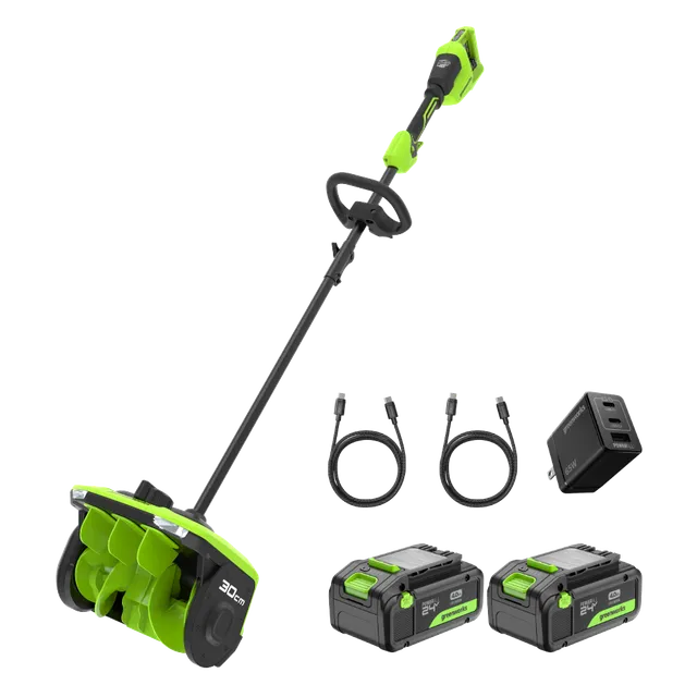 greenworks-powerall-48v-pala-spazzaneve-a-batteria-30cm-ss3002 image 1