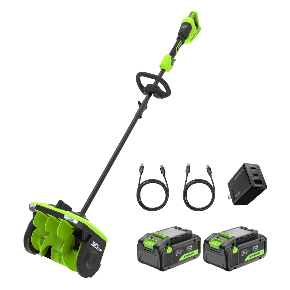 greenworks-powerall-48v-pala-spazzaneve-a-batteria-30cm-ss3002 image 1