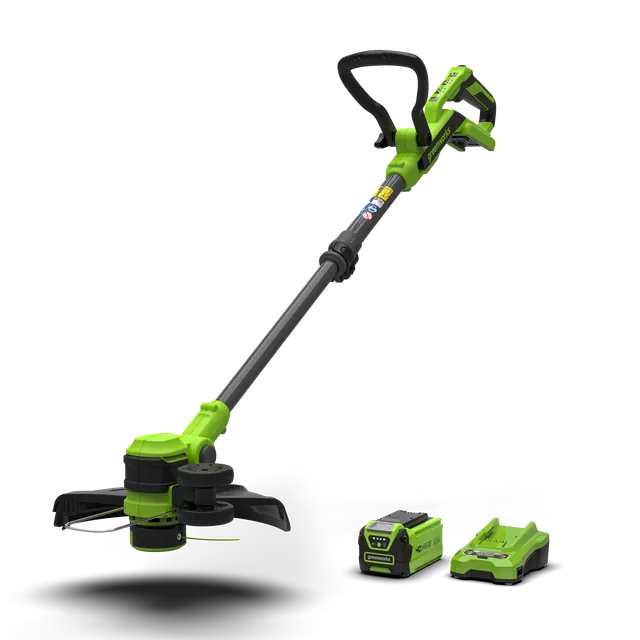 greenworks-40v-tagliabordi-33cm-gen-ii-st40b215-01-con-batteria-2ah-e-caricabatt image 1