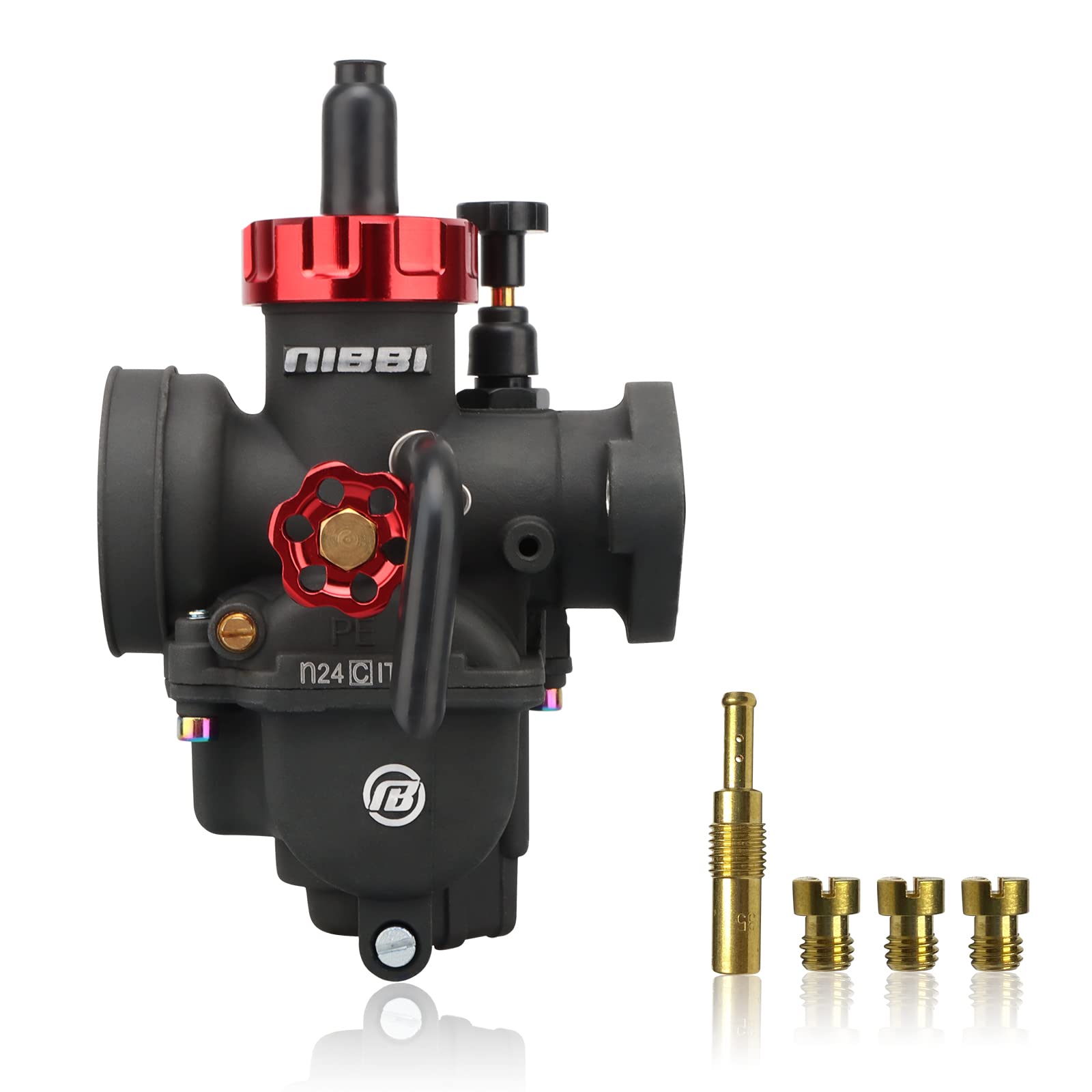 nibbi-pe26mm-carburatore-a-flangia-per-moto-150cc-200cc-yamaha-kawasaki-suzuki-a image 8