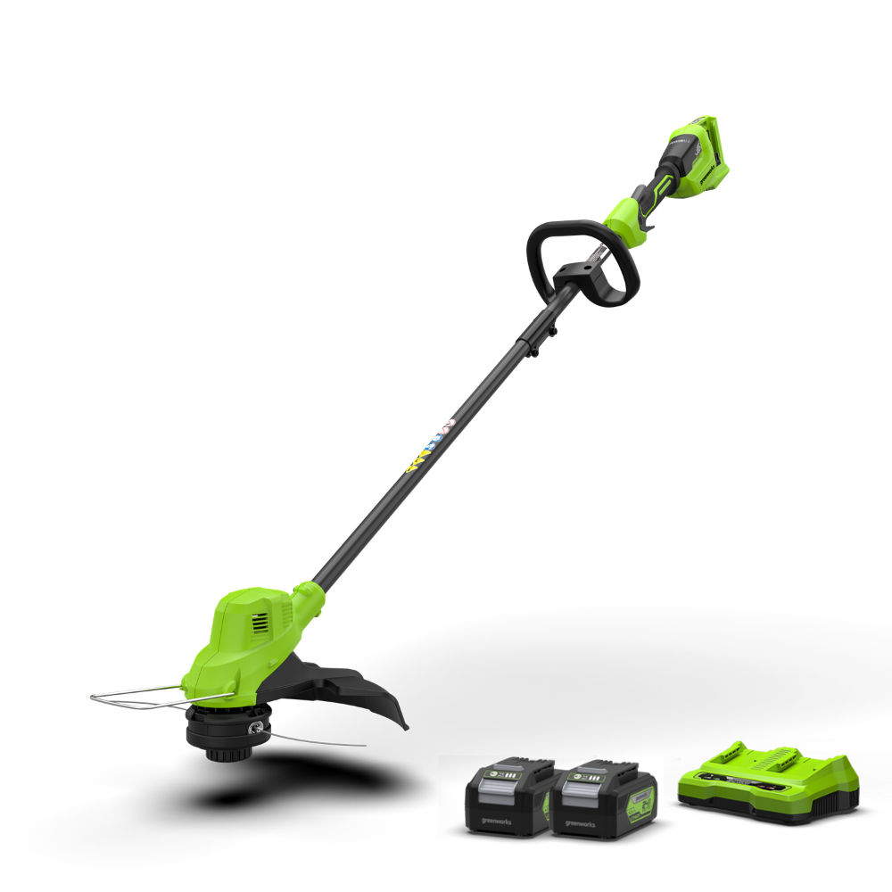 greenworks-powerall-48v-24v-x-2-decespugliatore-38cm-con-2-batterie-4ah image 2