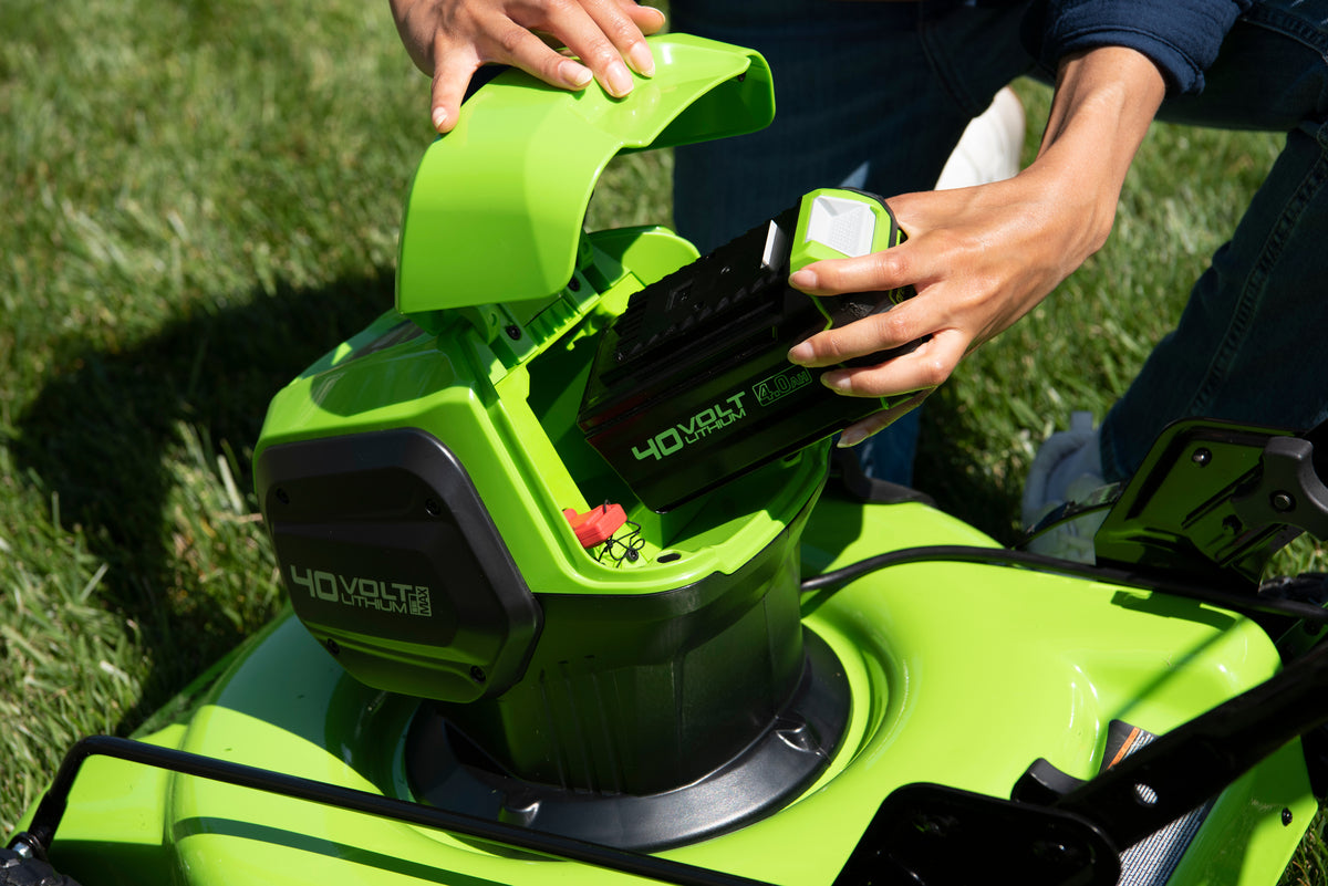 greenworks-40v-gd40lm46hpk4-tosaerba-46-cm-con-batteria-4ah image 2